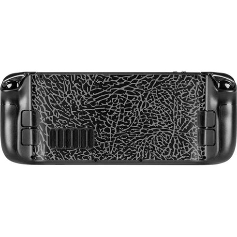 Elephant Print Black Steam Deck Handheld Gaming Computer Skin